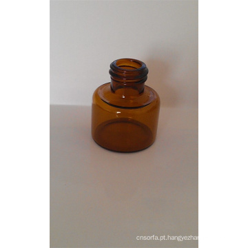 Frasco de vidro mini Amber Tubular para embalagem cosmética